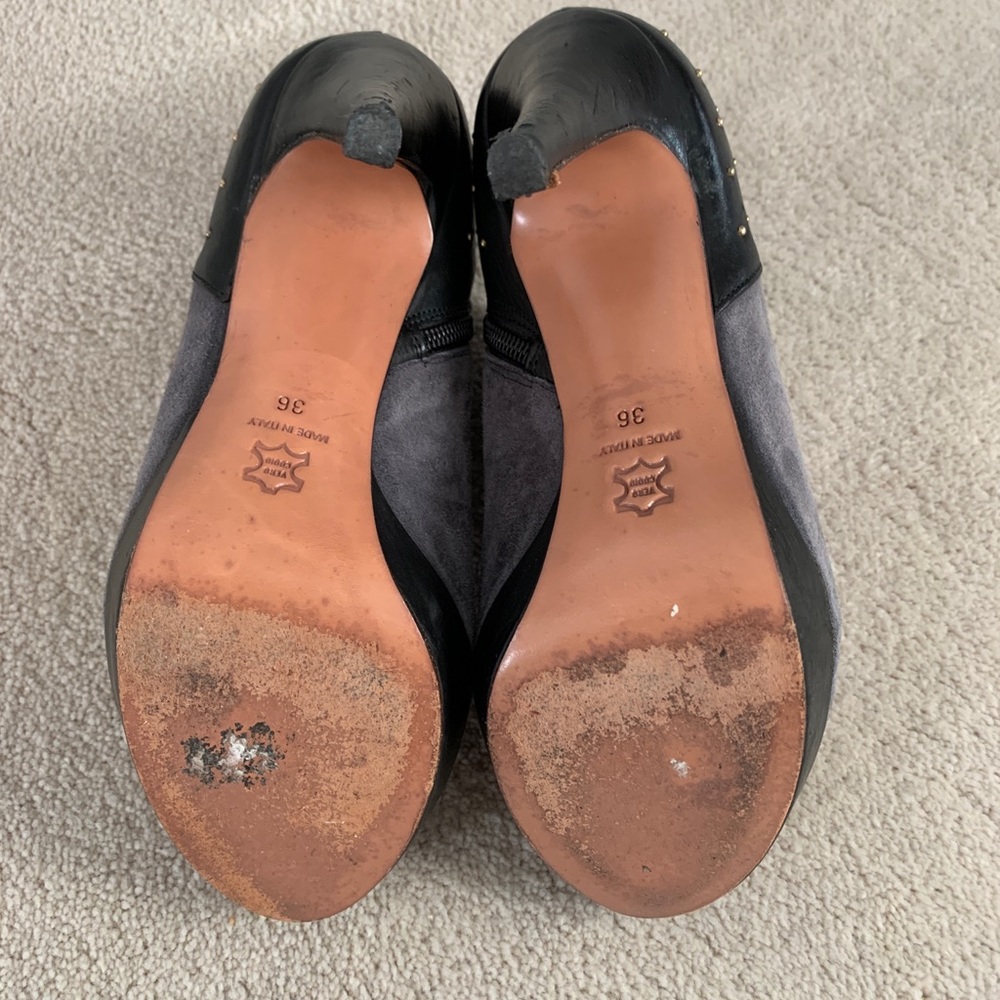 Mocca suede studded booties - Picture 6 of 6